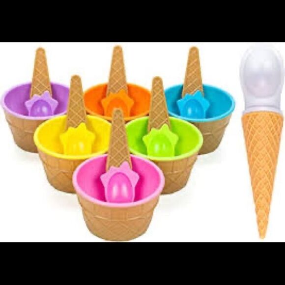 Museum of Ice Cream Bowl and Spoon Set (4) - Picture 2 of 4